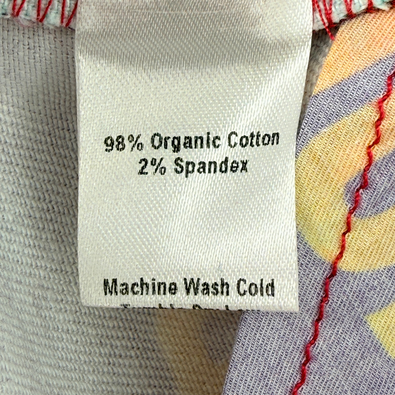 Bruceglen Colorblock Logo Mini Skirt Size 25 Pop Art Organic Cotton Denim — image 7 of 7